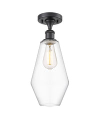 Edison Semi-Flush Mount Brushed Satin Nickel