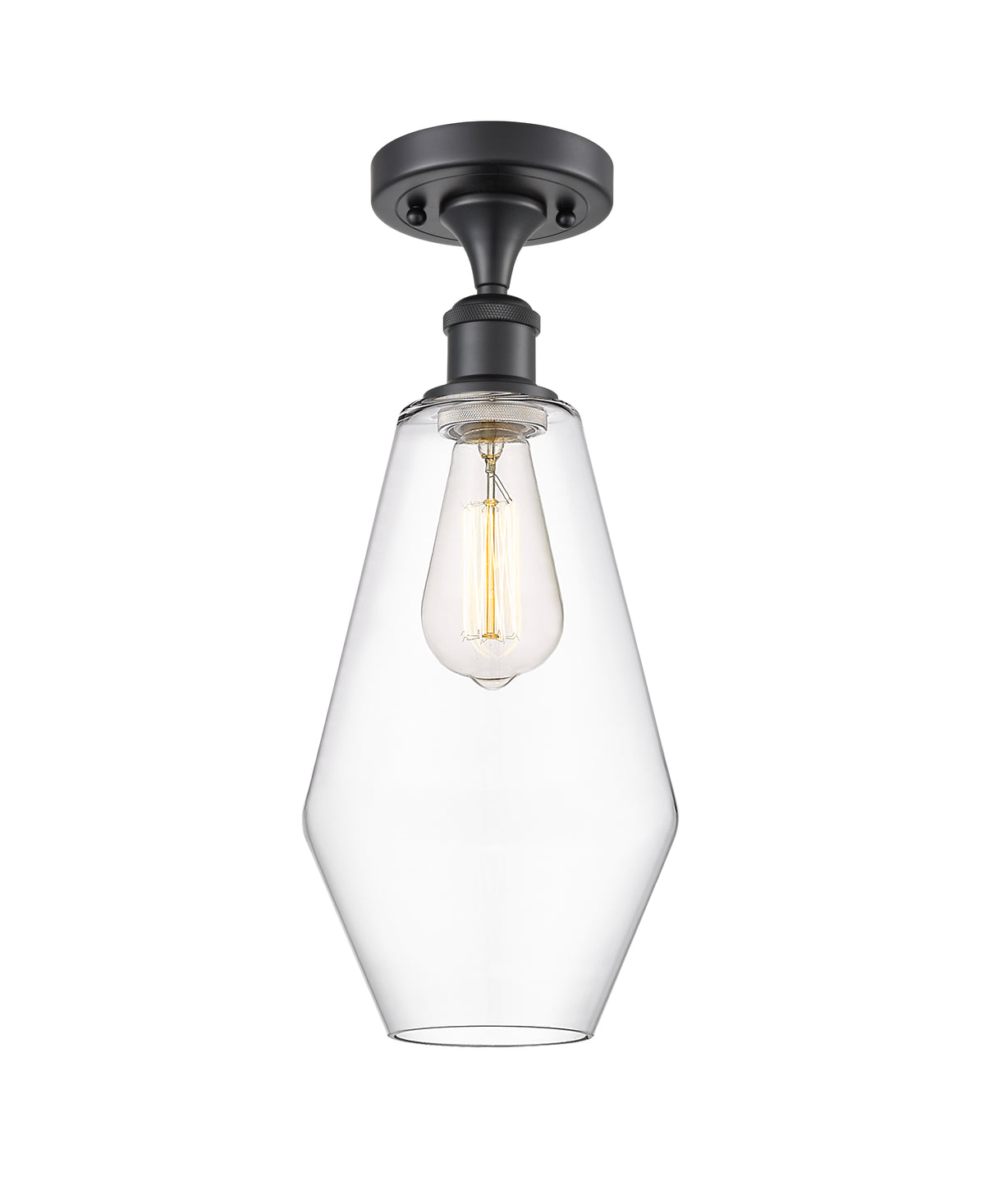 Cindyrella 7-Inch 1-Light Semi-Flush Mount 16-Inch High