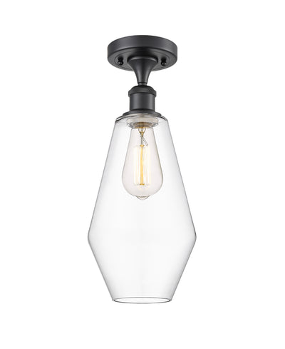 Cindyrella 7-Inch 1-Light Semi-Flush Mount 16-Inch High