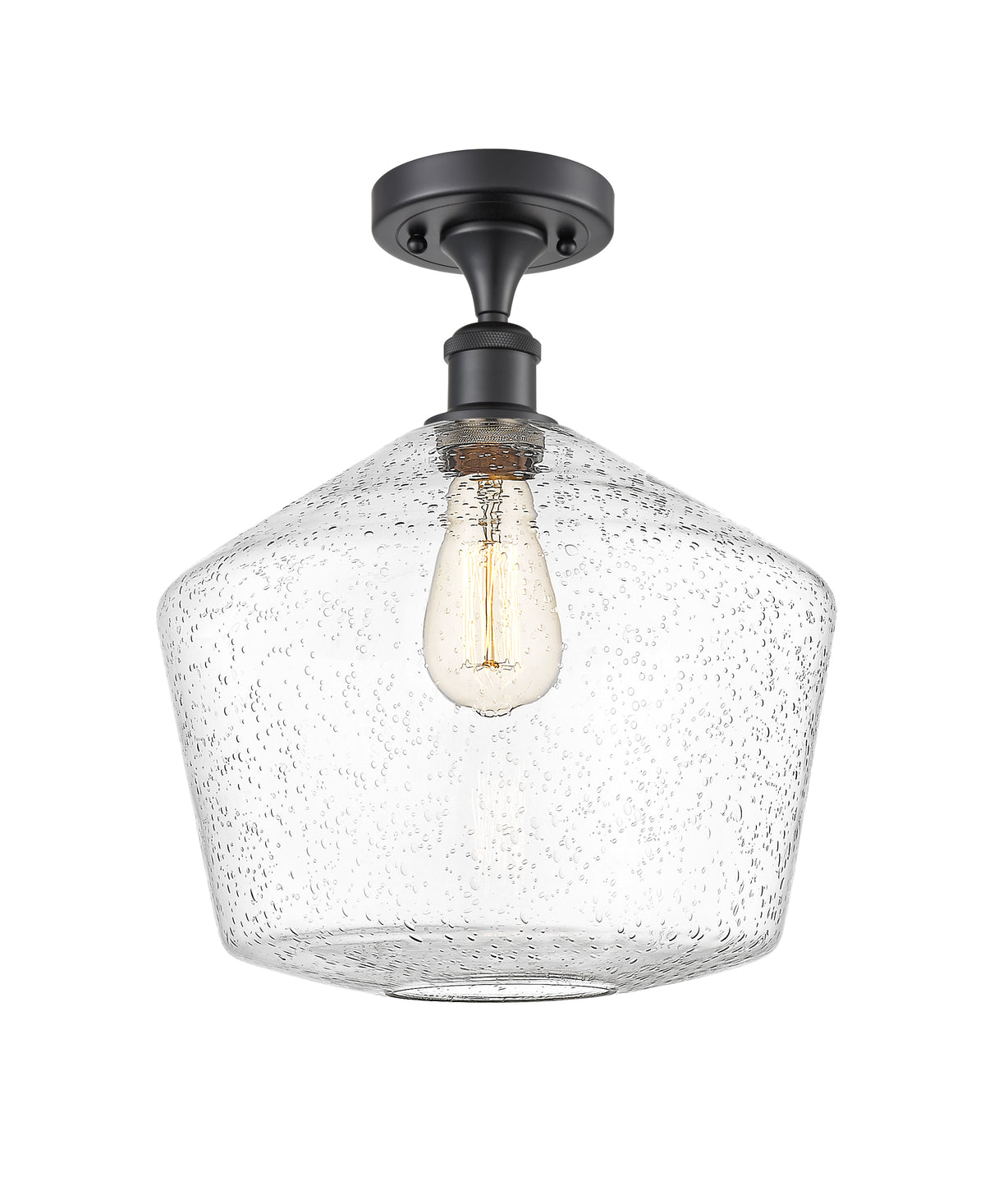 Cindyrella 12-Inch 1-Light Semi-Flush Mount 15-Inch High