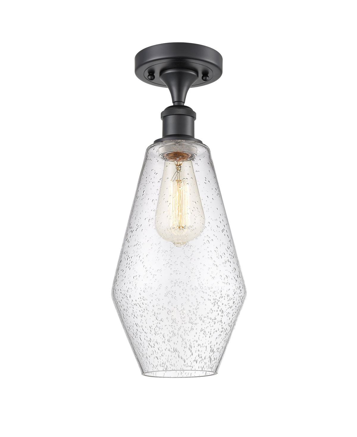 Cindyrella 7-Inch 1-Light Semi-Flush Mount 16-Inch High