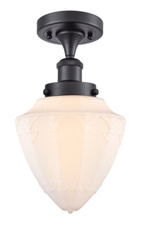 Edison Semi-Flush Mount Brushed Nickel