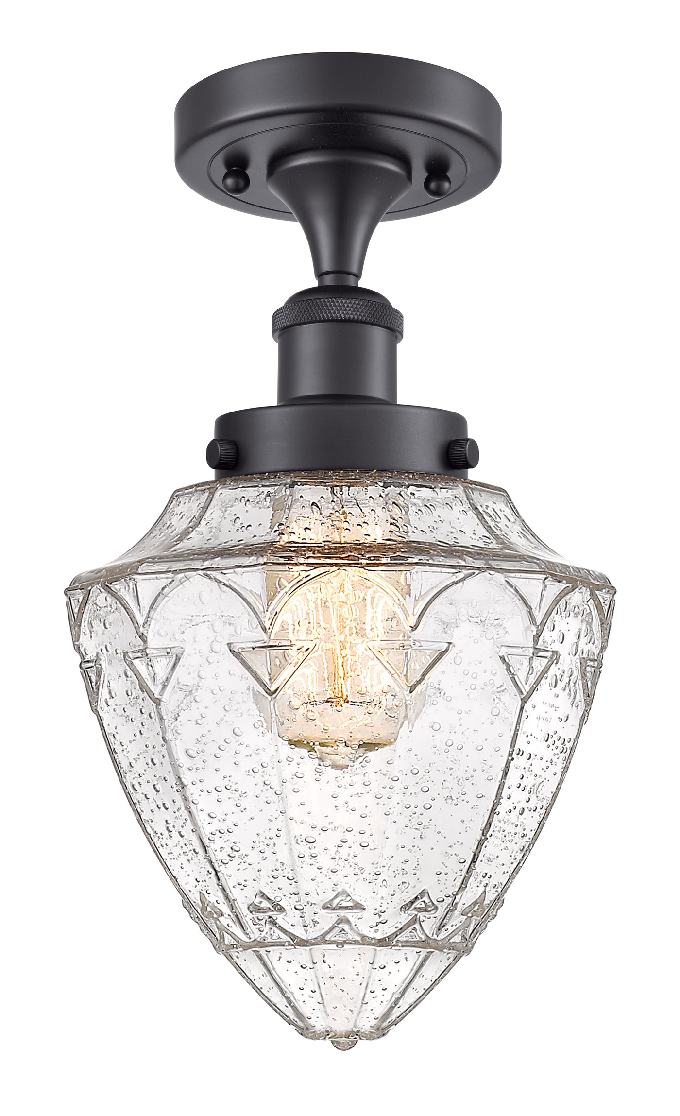 Edison Semi-Flush Mount Brushed Nickel