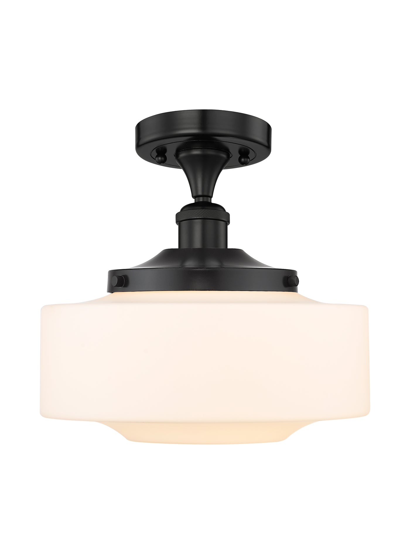 Edison Semi-Flush Mount Brushed Satin Nickel