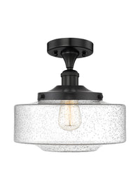 Edison Semi-Flush Mount Brushed Satin Nickel