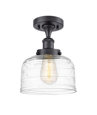 Edison Semi-Flush Mount Brushed Satin Nickel