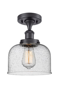 Edison Semi-Flush Mount Brushed Nickel Finish