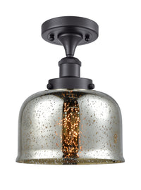Edison Semi-Flush Mount Brushed Nickel Finish