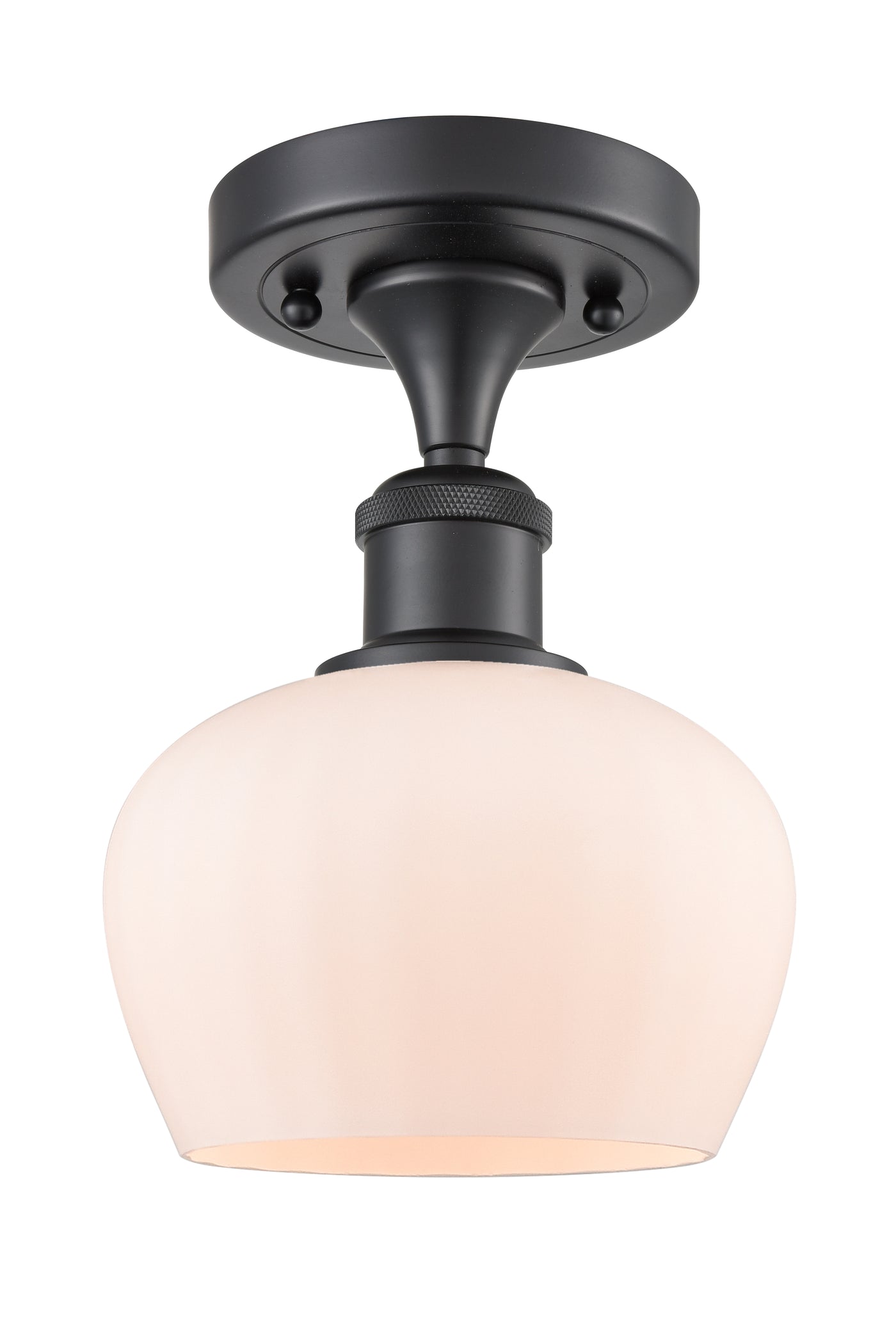 Edison Semi-Flush Mount Brushed Satin Nickel
