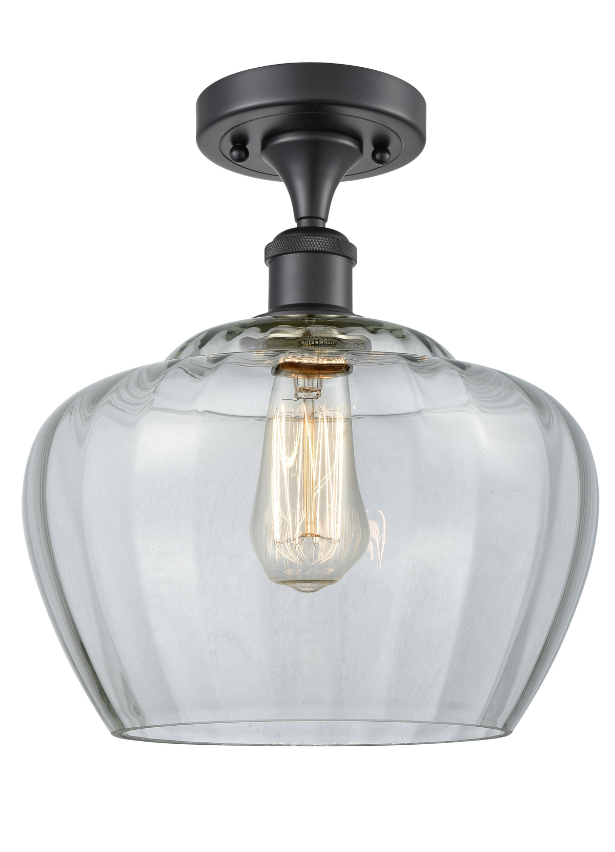 Fenton 11-Inch 1-Light Semi-Flush Mount 12.75-Inch High