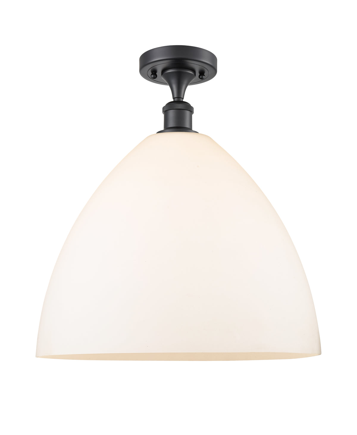 Bristol 16-Inch 1-Light Semi-Flush Mount Dome Shade 17.375-Inch High