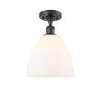 Edison Semi-Flush Mount Brushed Satin Nickel