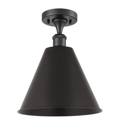 Berkshire Metal 12-Inch 1-Light Semi-Flush Mount 15-Inch High