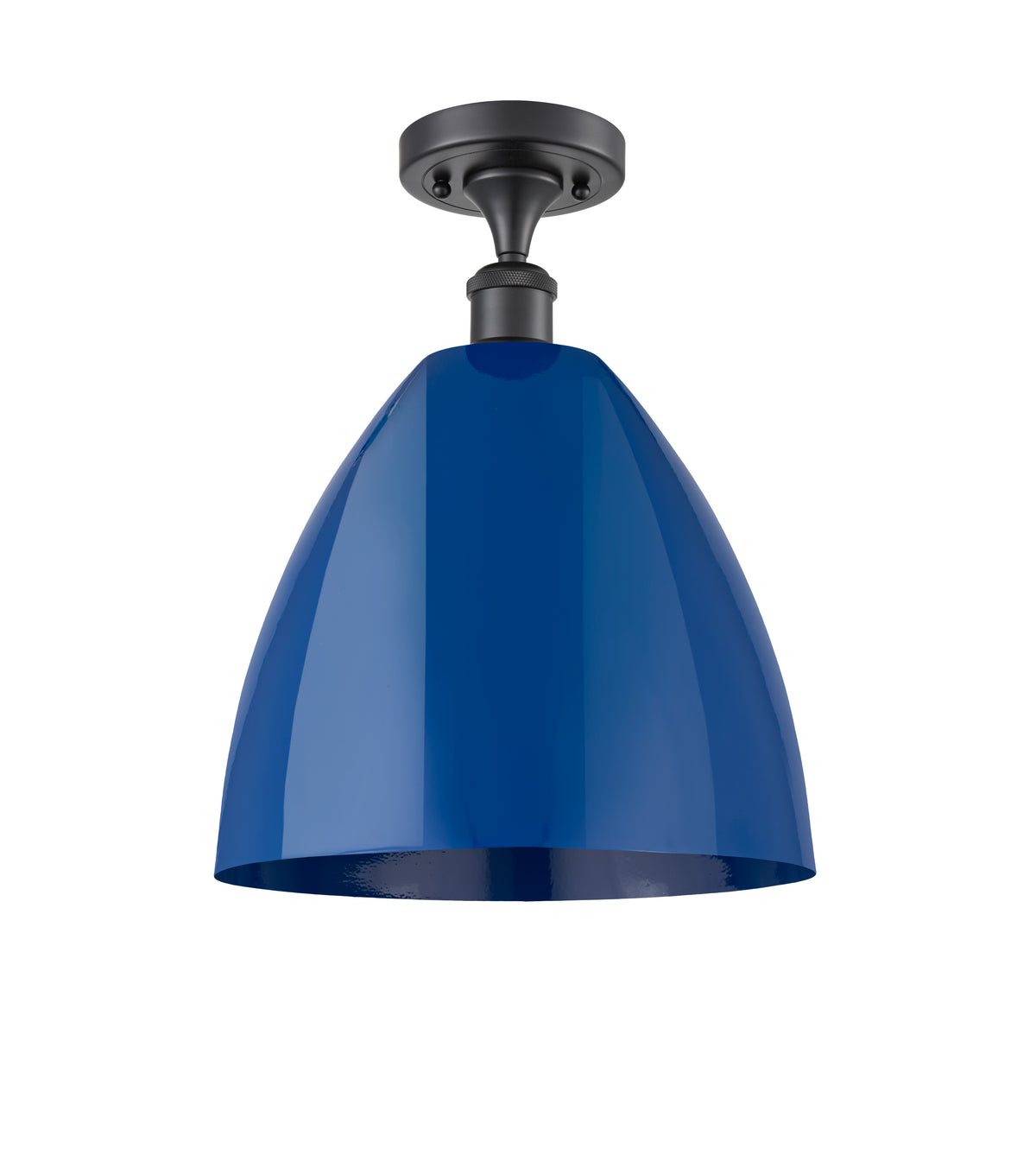 Plymouth 12-Inch 1-Light Semi-Flush Mount 15-Inch High