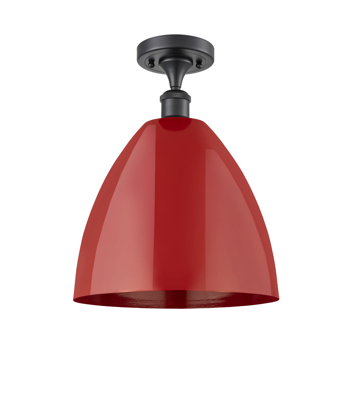 Plymouth 12-Inch 1-Light Semi-Flush Mount 15-Inch High