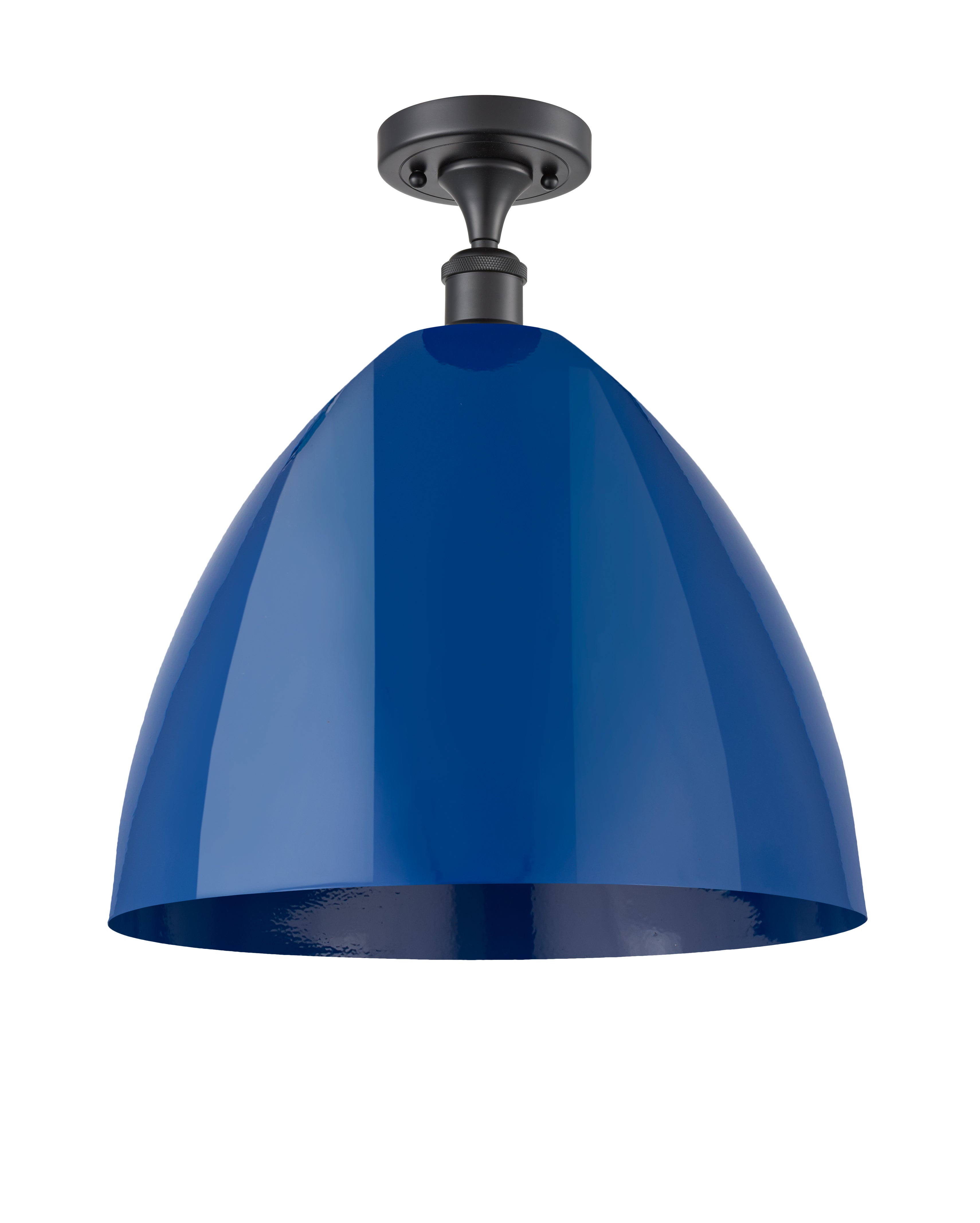 Edison Semi-Flush Mount Brushed Satin Nickel