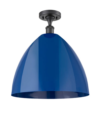 Plymouth 16-Inch 1-Light Semi-Flush Mount 17.375-Inch High