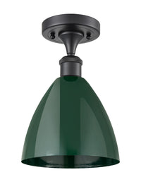 Edison Semi-Flush Mount Satin Nickel Finish