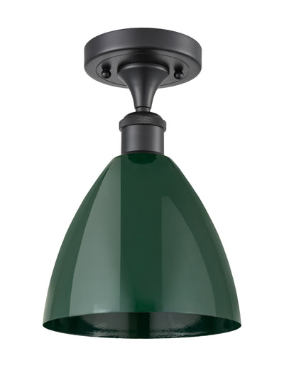 Plymouth 8-Inch 1-Light Semi-Flush Mount Dome Shade