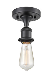 Edison Semi-Flush Mount Polished Nickel