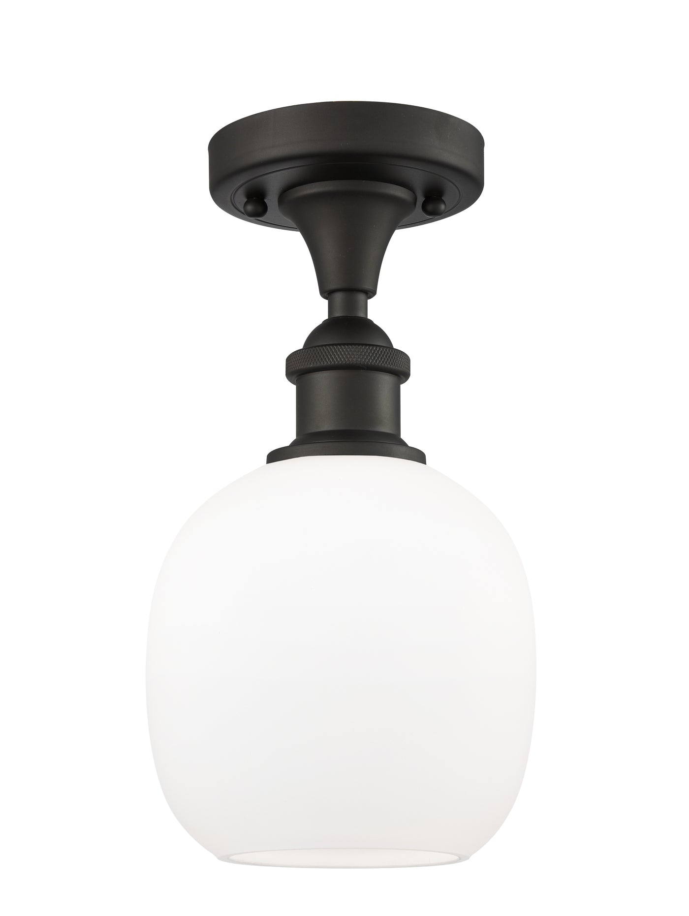Edison Semi-Flush Mount Brushed Satin Nickel
