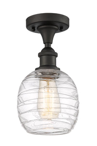 Edison Semi-Flush Mount Brushed Nickel