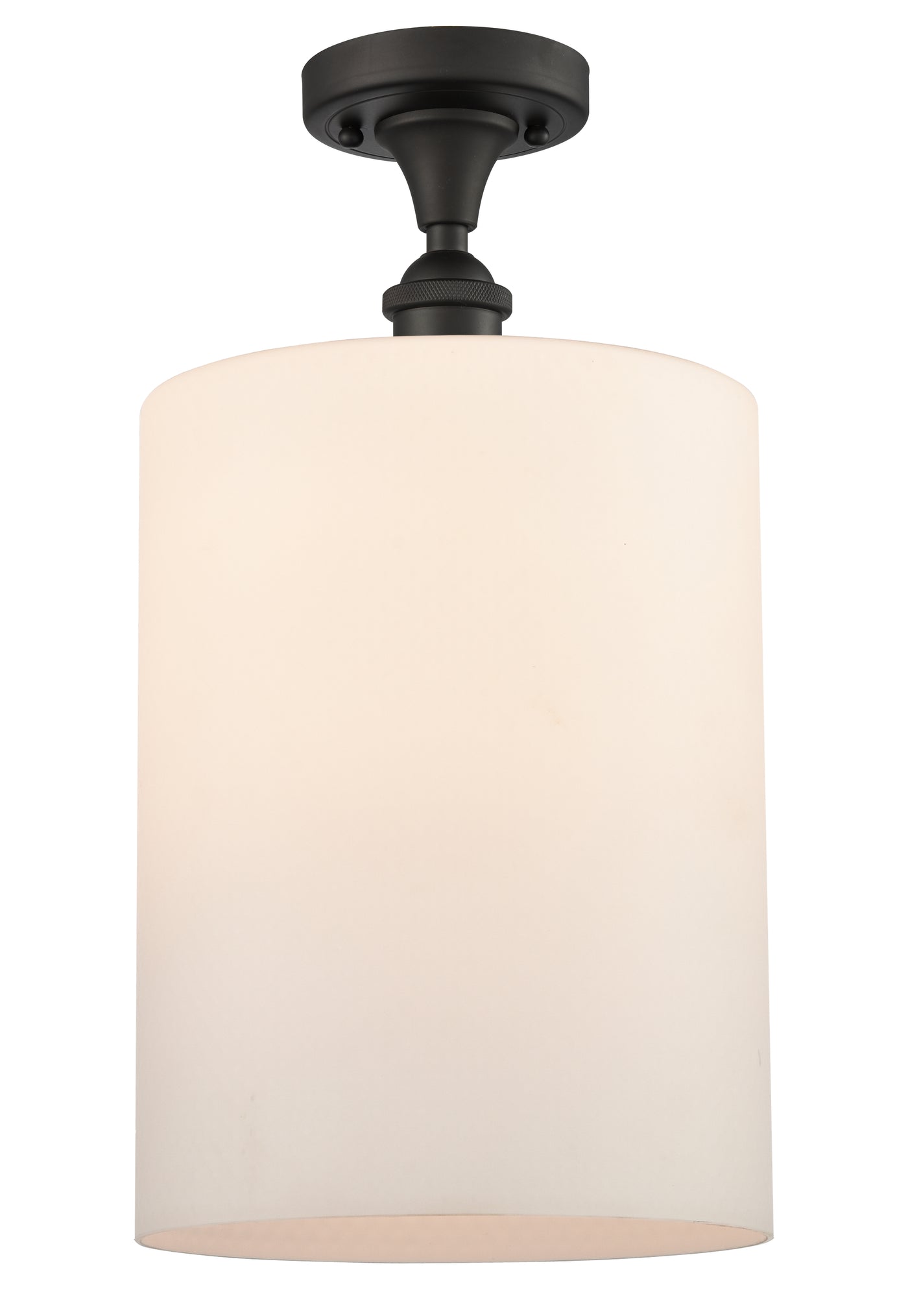 Edison Semi-Flush Mount Brushed Satin Nickel