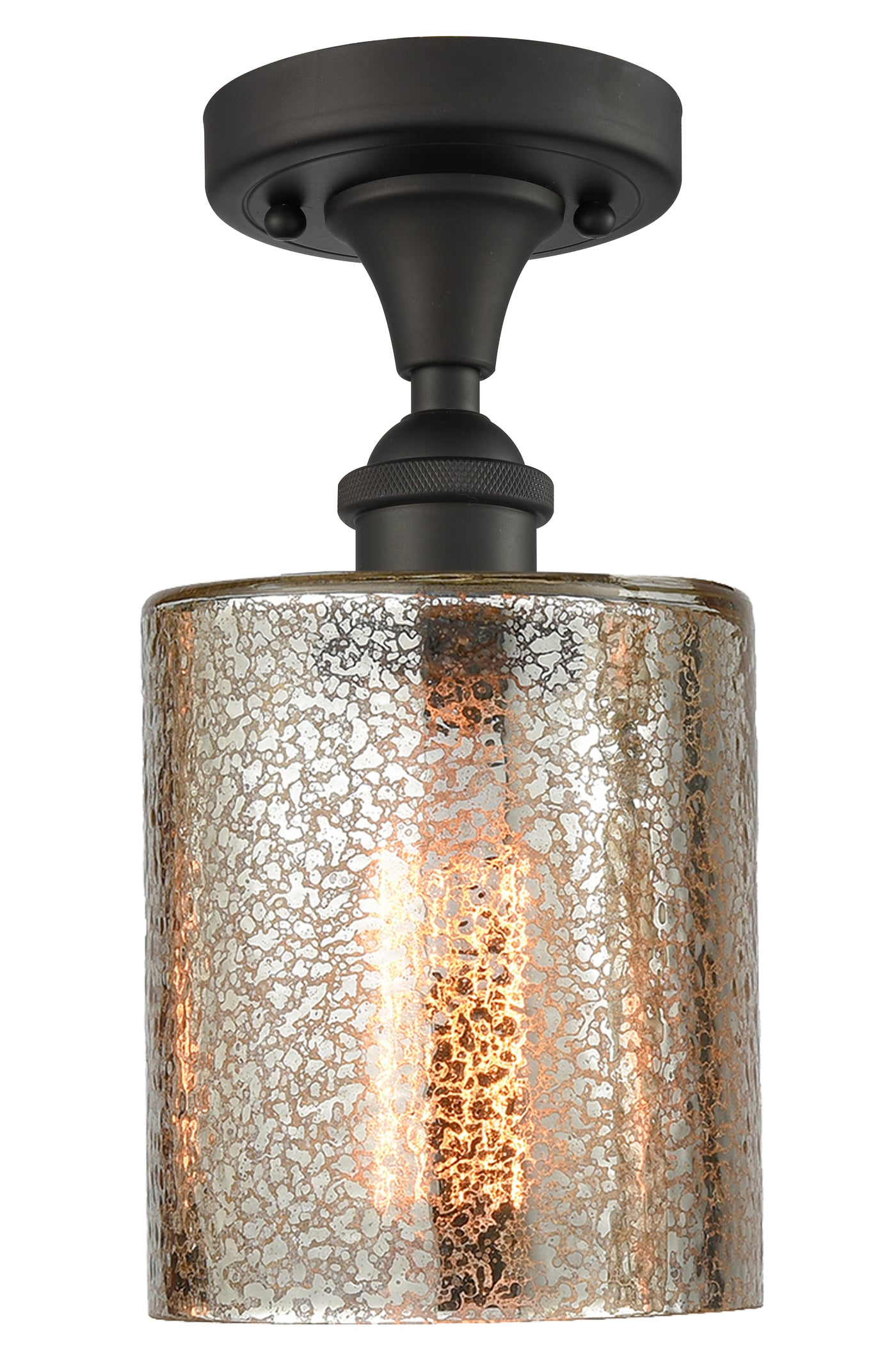 Edison Semi-Flush Mount Brushed Satin Nickel