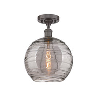 Edison Semi-Flush Mount Brushed Nickel