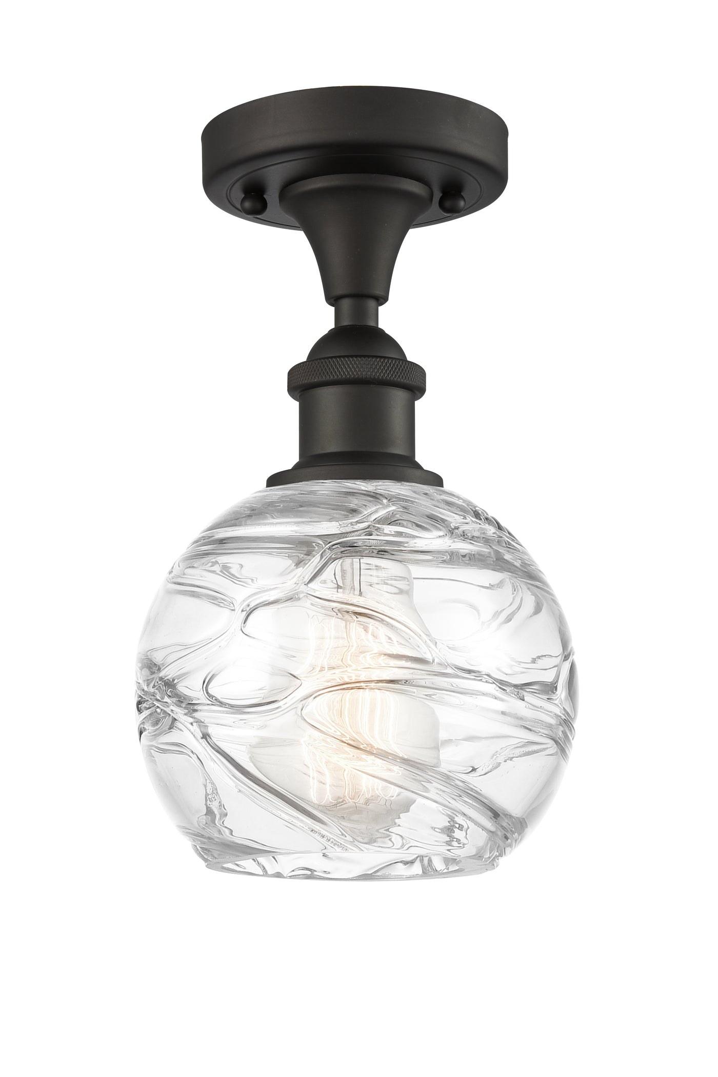 Edison Semi-Flush Mount Brushed Nickel