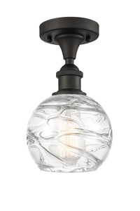 Edison Semi-Flush Mount Brushed Nickel