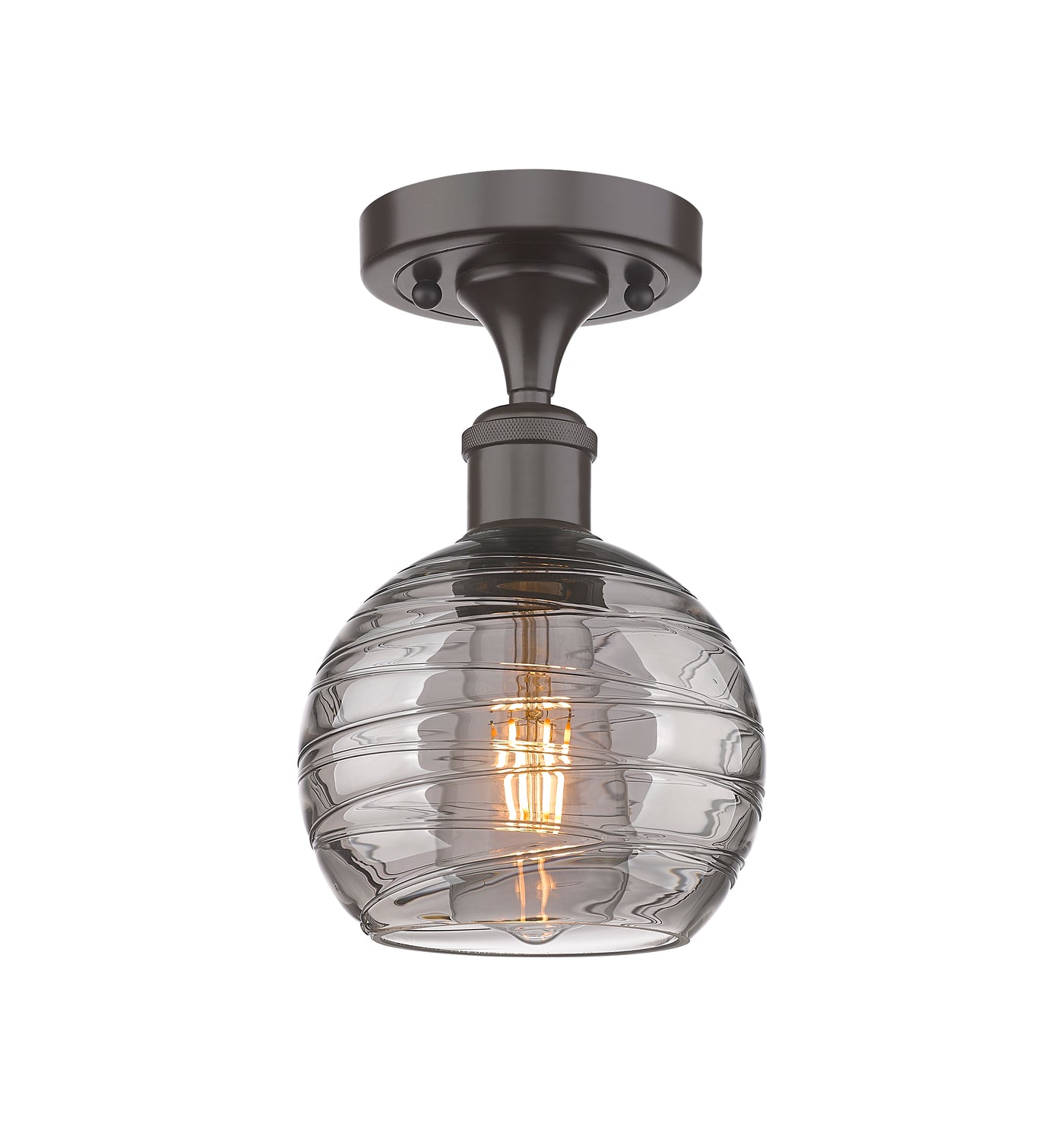 Edison Semi-Flush Mount Brushed Nickel