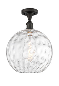 Edison Semi-Flush Mount Brushed Nickel