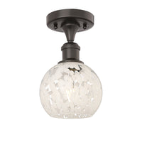 Edison White Mouchette Cast Brass Fixture