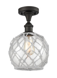 Edison Semi-Flush Mount Brushed Nickel