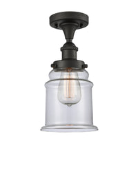 Edison Semi-Flush Mount Brushed Satin Nickel