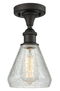 Edison Semi-Flush Mount Brushed Nickel