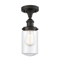 Edison Semi-Flush Mount Brushed Satin Nickel