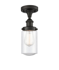 Edison Semi-Flush Mount Brushed Satin Nickel