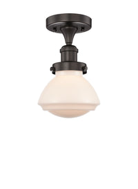 Edison Semi-Flush Mount Brushed Satin Nickel