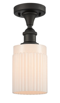 Edison Semi-Flush Mount Brushed Satin Nickel