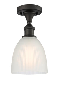 Edison Semi-Flush Mount Brushed Nickel