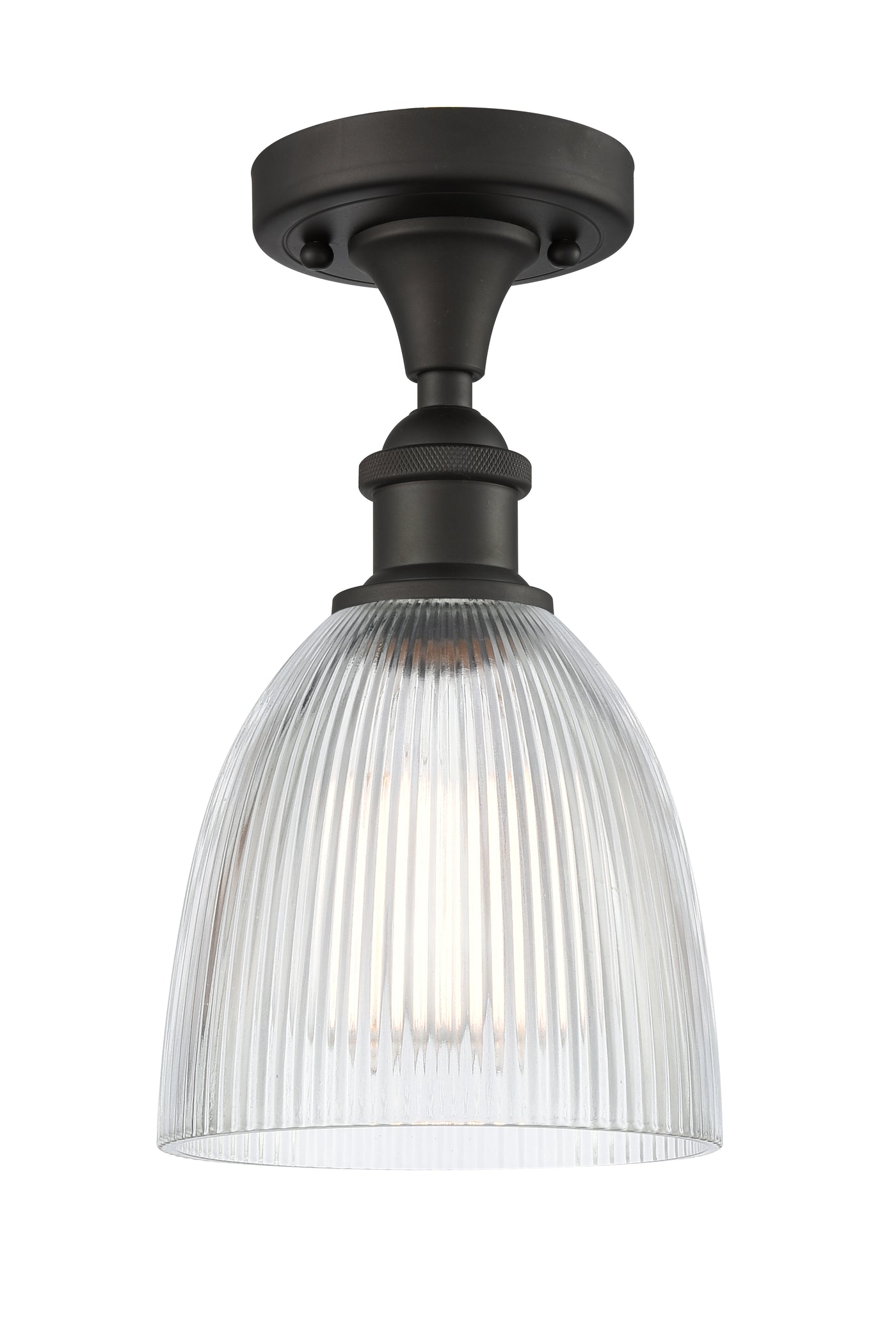 Edison Semi-Flush Mount Brushed Nickel