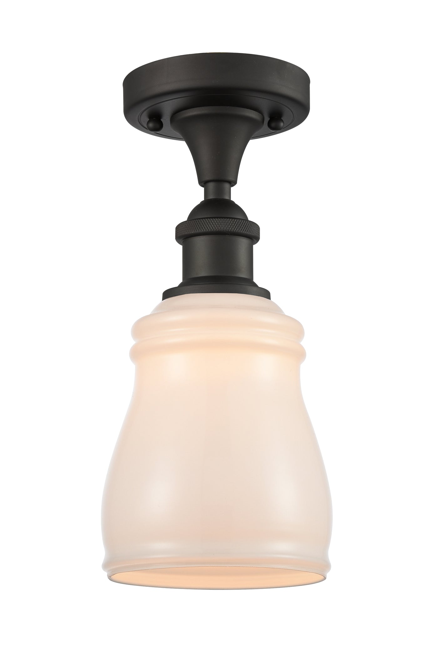 Edison Semi-Flush Mount Brushed Satin Nickel