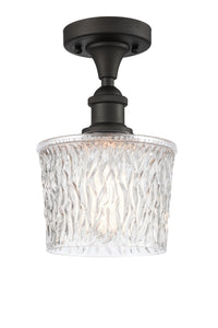 Edison Semi-Flush Mount Brushed Nickel
