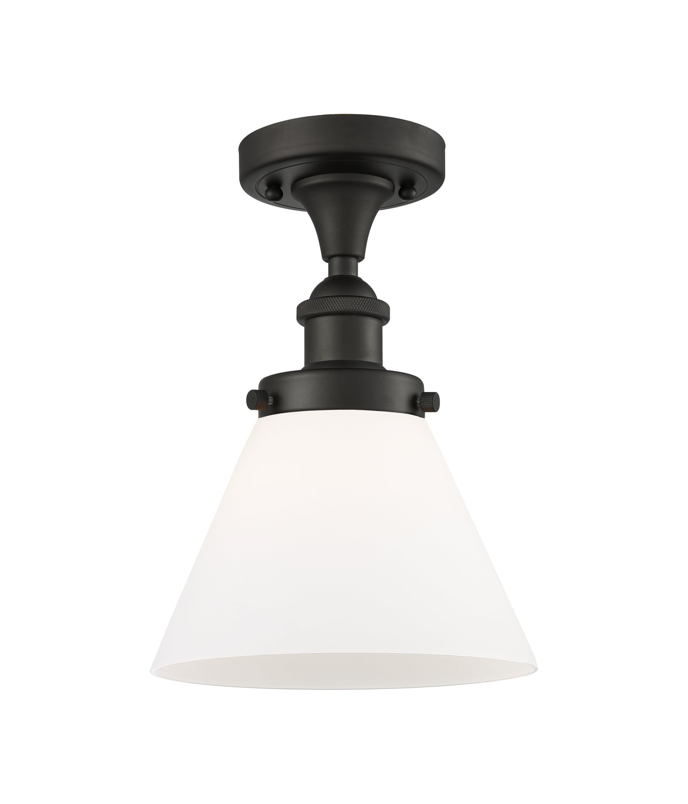 Edison Semi-Flush Mount 5.25 Brushed Nickel