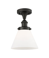 Edison Semi-Flush Mount 5.25 Brushed Nickel