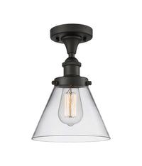 Edison Semi-Flush Mount 5.25 Brushed Nickel