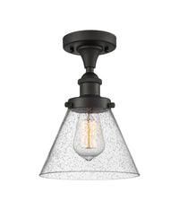 Edison Semi-Flush Mount 5.25 Brushed Nickel