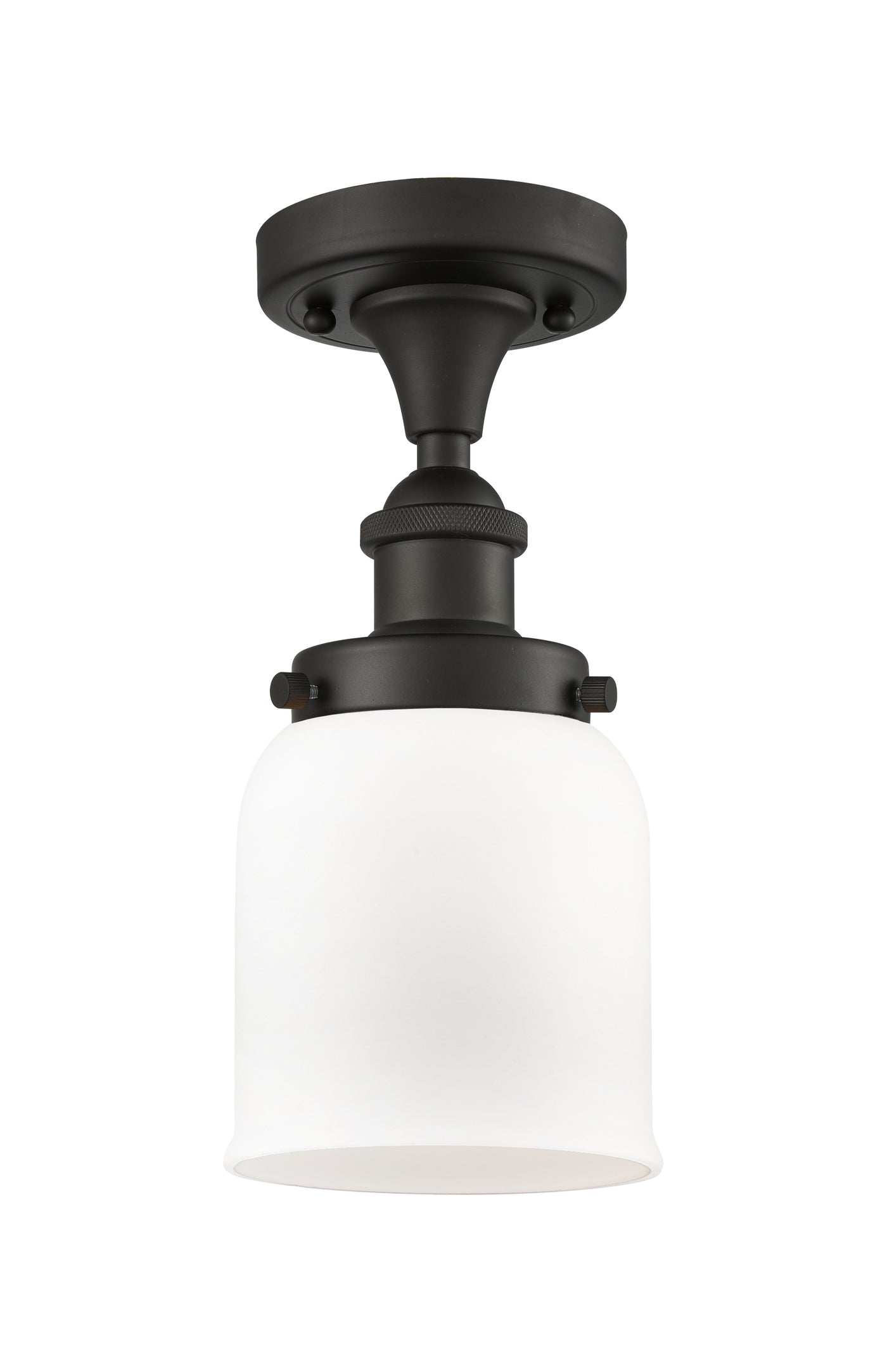 Edison Semi-Flush Mount Cast Brass Finish